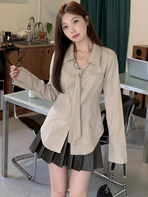 Áo sơ mi kiểu nữ tay dài 